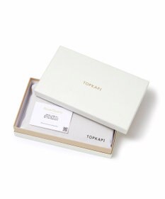 TOPKAPI 【TOPKAPI】gemdrops ジェムドロップ ミニエンボスレザー 天然石 長財布