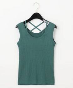 GRACE CONTINENTAL リブタンクニットトップ