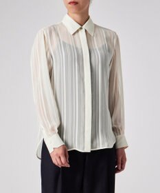 Paul Smith シアー ストライプ ブラウス
