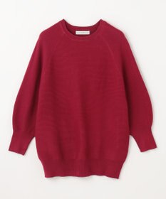 ANY L 【洗濯機可/6色展開】ラウンドネックガーターニット