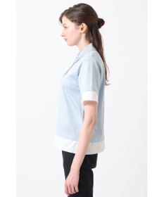 DAKS GIZAコットン レイヤード風天竺プルオーバー