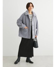 Green Parks 衿付きボアブルゾン