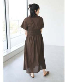 CRAFT STANDARD BOUTIQUE インド綿オープンカラーワンピース
