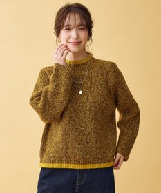 ANY L 【5色展開】バイカラーMIXニット