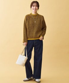 ANY L 【5色展開】バイカラーMIXニット