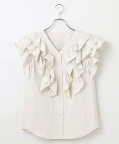 #Newans ラッフルフリルブラウス