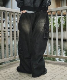 WEGO マルチZIPデニムパンツ