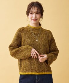 ANY L 【5色展開】バイカラーMIXニット