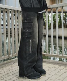 WEGO マルチZIPデニムパンツ