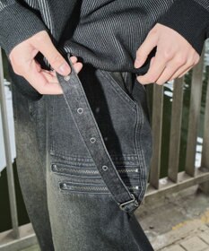 WEGO マルチZIPデニムパンツ