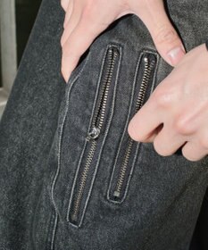 WEGO マルチZIPデニムパンツ