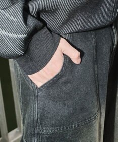 WEGO マルチZIPデニムパンツ