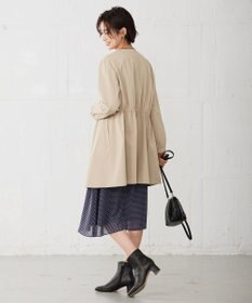 J.PRESS LADIES 【洗える】 ソロテックスドライツイル ノーカラー コート