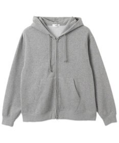 WEGO 【ユニセックス着用ITEM/裏起毛/SMLサイズ展開】リラックスフィットバックロゴジップパーカー