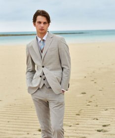 JOSEPH ABBOUD 【SETERIA BIANCH/日本製】トリプルカラーレジメンタル ネクタイ