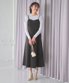 Feroux 【2WAY】パールストラップベロア ジャンスカ