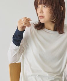 AMERICAN HOLIC 配色シアーレイヤードプルオーバー