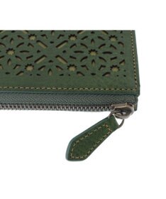 genten ダイヤカットワーク　Lファスナー長財布