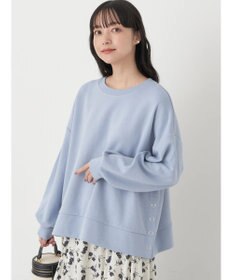 earth music&ecology サイドボタンダンボールプルオーバー