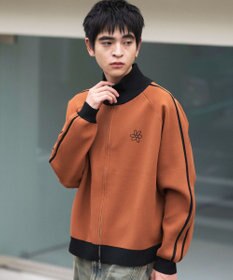 WEGO 【ユニセックス着用ITEM】ライントラックニットジャケット