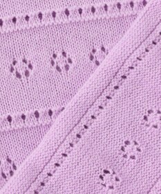 組曲 KIDS 【110-140㎝】フラワーアイレット カーディガン