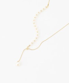 ANY SIS フェイクパールラリエット ネックレス