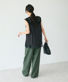 CRAFT STANDARD BOUTIQUE レース切替フリンジビスチェ