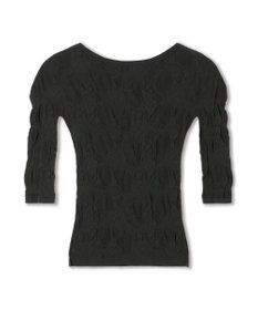 Chacott 【ノーソーイングニット】シアーレースボートネックトップ