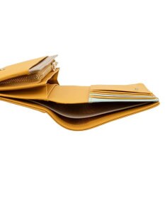 LANVIN en Bleu リュクサンブールカラー 二つ折り被せ財布