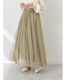earth music&ecology チュールフレアスカート