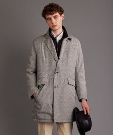 JOSEPH ABBOUD 【撥水/ダウン/ライナー取り外し可能】インターレースヘリンボン コート