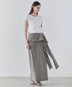 BEIGE， ZEOLITE / バックツイスト コンビトップス