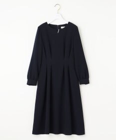 ANY SIS 【洗える】パール調ラインフレア ワンピース