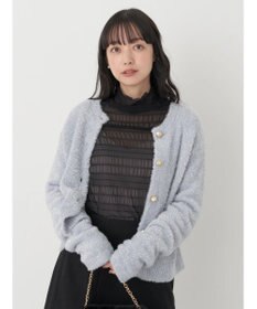 earth music&ecology キラキラシャギーカーディガン