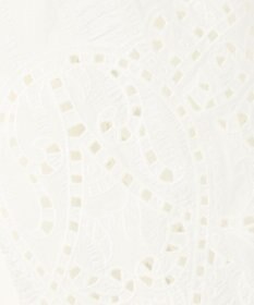 GRACE CONTINENTAL 刺繍パフスリーブニットトップ