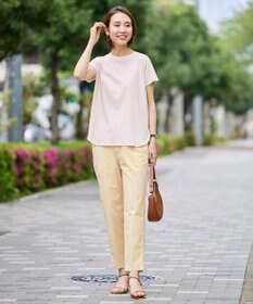 UNFILO BEAUTY FORM ロゴ刺繍フレンチスリーブTシャツ