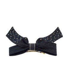 ACCA ブラックリボンデニムバレッタ