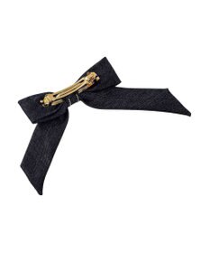 ACCA ブラックリボンデニムバレッタ