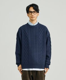 J.PRESS YORK STREET 【UNISEX】アランケーブル クルーニット