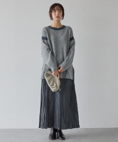 AMERICAN HOLIC バイカラーニットプルオーバー【WEB限定カラー有り】