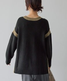 AMERICAN HOLIC バイカラーニットプルオーバー【WEB限定カラー有り】