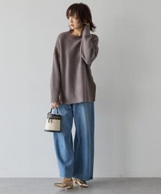 AMERICAN HOLIC バイカラーニットプルオーバー【WEB限定カラー有り】