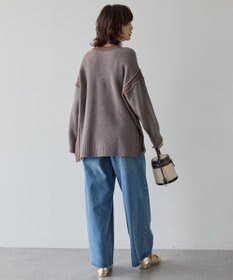 AMERICAN HOLIC バイカラーニットプルオーバー【WEB限定カラー有り】