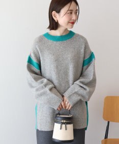 AMERICAN HOLIC バイカラーニットプルオーバー【WEB限定カラー有り】