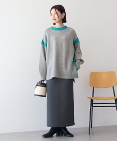 AMERICAN HOLIC バイカラーニットプルオーバー【WEB限定カラー有り】