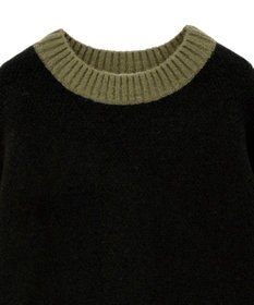 AMERICAN HOLIC バイカラーニットプルオーバー【WEB限定カラー有り】