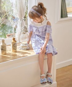 ANY KIDS チェック柄 ショート パンツ