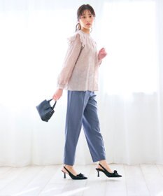 Feroux 【洗える】ジャガードブラウス