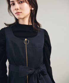 GRACE CONTINENTAL ジップディテールワンピース