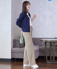 Tiaclasse 裏シャギージャガードニットパンツ